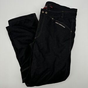 Hein Gericke Pants Mens‎ 44 Black Motorcycle Riding Reinforced Leather Knees